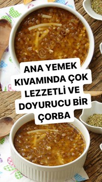 Erişteli Yeşil Mercimek Çorbası