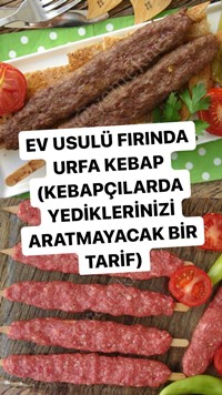 Ev Usulü Fırında Urfa Kebap