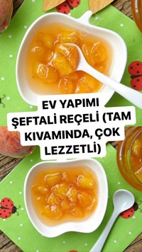 Ev Yapımı Şeftali Reçeli