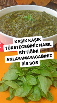 Fesleğenli Pesto Sos