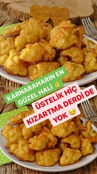 Fırında Baharatlı Karnabahar Kızartması