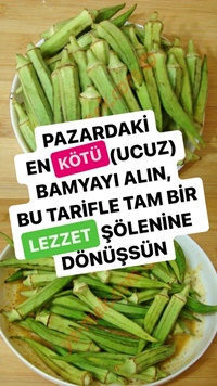 Fırında Bamya Kızartması