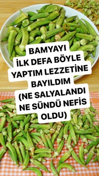 Fırında Bamya Yemeği