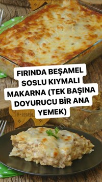 Beşamel Soslu Kıymalı Makarna