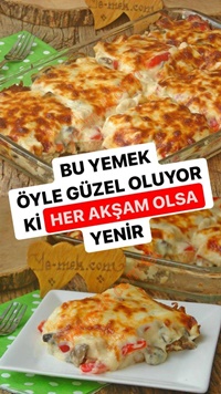 Fırında Etimekli Beşamel Soslu Tavuk