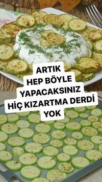 Fırında Kabak Kızartması