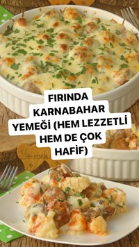 Fırında Karnabahar Yemeği