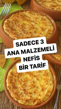 Fırında Kaşarlı Patates Püresi
