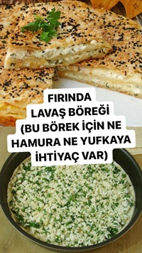 Fırında Lavaş Böreği