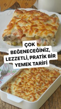 Fırında Mantarlı Tavuk