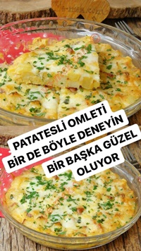 Fırında Patatesli Yumurta