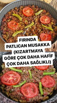 Fırında Patlıcan Musakka
