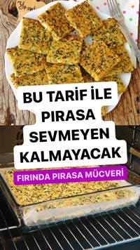 Fırında Pırasa Mücveri