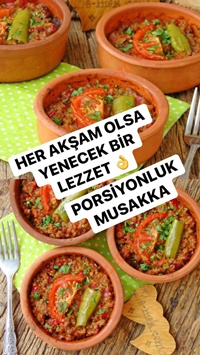 Fırında Porsiyon Musakka