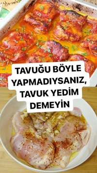 Fırında Salçalı Tavuk