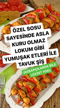 Fırında Tavuk Şiş