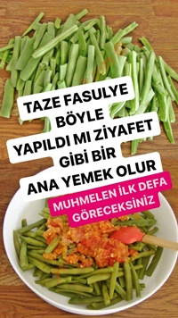 Fırında Taze Fasulye