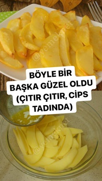 Fırında Tereyağlı Patates Kızartması