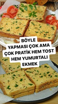 Fırında Yumurtalı Tost