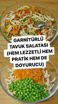 Garnitürlü Tavuk Salatası