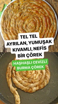 Haşhaşlı Cevizli Burma Çörek