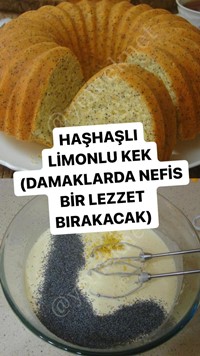 Haşhaşlı Limonlu Kek