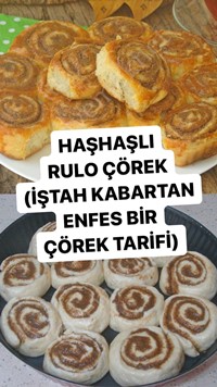 Haşhaşlı Rulo Çörek