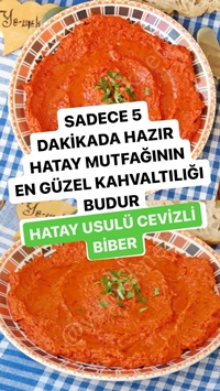 Hatay Usulü Cevizli Biber