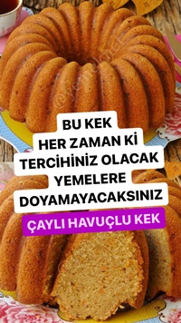 Havuçlu Çaylı Kek