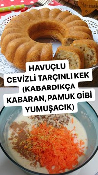 Havuçlu Cevizli Tarçınlı Kek