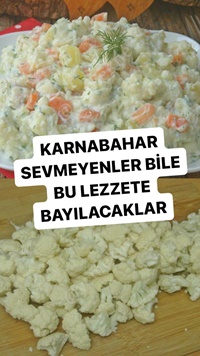 Havuçlu Karnabahar Salatası