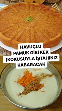 Havuçlu Pamuk Kek