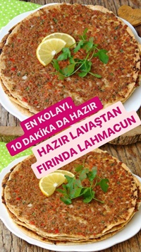 Hazır Lavaştan Pratik Lahmacun