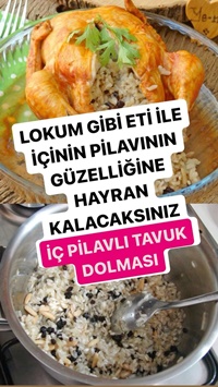 İç Pilavlı Tavuk Dolması