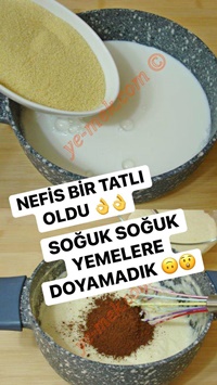 İki Renkli Sütlü İrmik Tatlısı