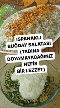 Ispanaklı Buğday Salatası