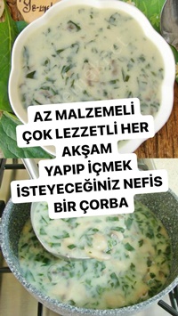 Ispanaklı Mantar Çorbası