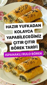 Ispanaklı Rulo Börek