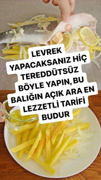 Kağıtta Levrek