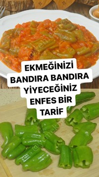 Kahvaltılık Domatesli Biber Kavurması