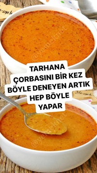 Kavrulmuş Tarhana Çorbası