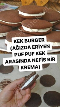 Kek Burger (Sandviç Kek)