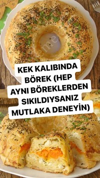 Kek Kalıbında Börek