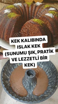Kek Kalıbında Islak Kek