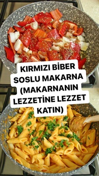 Kırmızı Biber Soslu Makarna