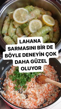 Kırmızı Mercimekli Lahana Dolması