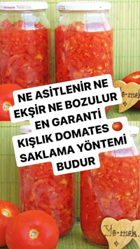 Kışlık Domates Konservesi