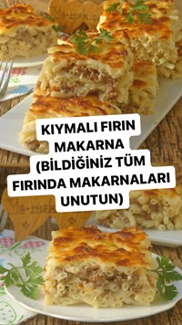 Kıymalı Fırın Makarna