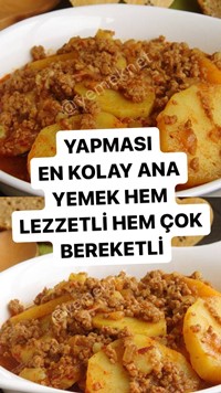 Kıymalı Patates Yemeği