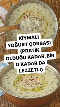 Kıymalı Yoğurt Çorbası